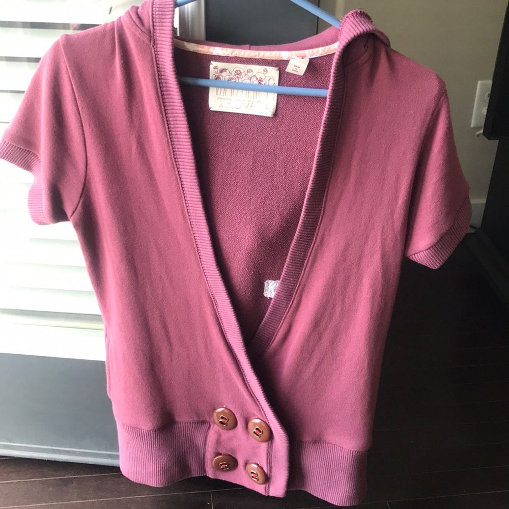 Trovata purple short sleeved hoodie